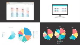 پروژه آماده افتر افکت اینفوگرافیک نمودار های قابل تنظیم