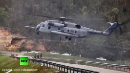 Marines repair damaged dam in Puerto Rico