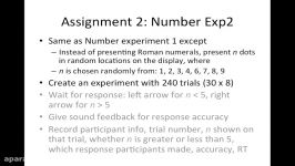 MATLAB Psychtoolbox Tutorial Part6 Assignment #2  Number Exp2