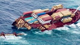 Cargo Ship Sinking  Container Ship Sinking