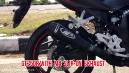 Hyosung GT250R  Best V TWIN exhausts in the world  M4 IXIL Solfer Custom Ma