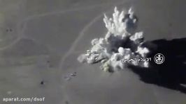 درهم کوبیدن مواضع تروریست ها توسط جنگنده های روس   حمص