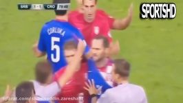 Brutal Tackle with red card ● Dirty Football Moments