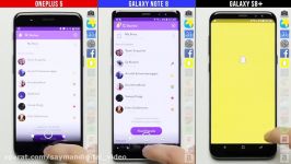 مقایسه سرعت عملکرد Note8 Oneplus 5 Galaxy S8 Plus