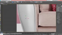 3dsmax Sofa and pillow modeling