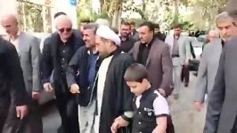 حضور دكتر احمدی نژاد در آشپزخانه هیات متوسلین به ائمه..