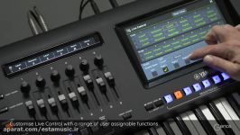 Customise Live Control and store in Registration Memory. Yamaha Genos