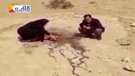 حضور پدر مادر جوان مهابادی در محل آتش زدن فرزندشان