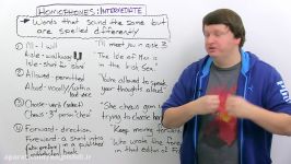 Intermediate English Homophones