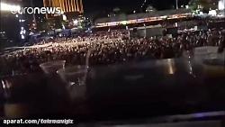 لاس وگاس؛ ویدئویی لحظه تیراندازی به سمت جمعیت