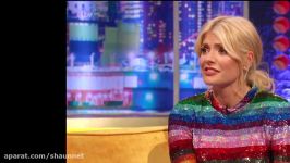 Holly Willoughby In Rainbow Mini Dress On J Ross Show. Amazing Body Legs. 30917