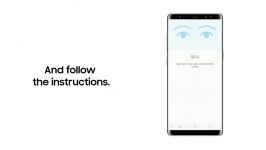 تنظیمات اسکنر عنبیه چشم تشخیص چهره گلکسی نوت 8