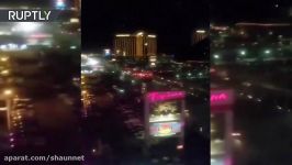 Eye witness captures moment tumultuous gunfire hits Las Vegas