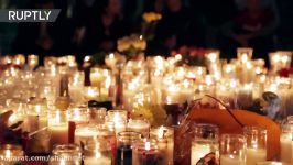 Candlelit vigil for massacre victims on the Las Vegas strip