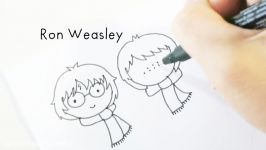 Draw Cute Kawaii Harry Potter Doodles Part 1  Doodles with Circles