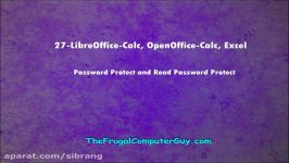 27 Libre Office  Calc Open Office  Calc Excel Tut