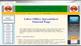 26 Libre Office  Calc Open Office  Calc Excel Tut