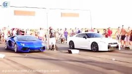 Lamborgini Aventador vs Nissan GTR