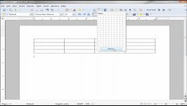 LibreOffice Writer 53 Inserting a Table
