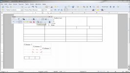 LibreOffice Writer 55 Table toolbar  Part 2