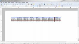 LibreOffice Writer 60 Adding a Calc Table into a Writ