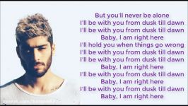 ZAYN  Dusk Till Dawn ft. Sia Lyrics Lyric Video