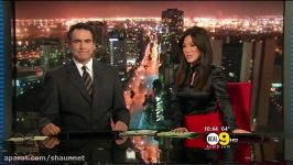 Sharon Tay 20110901 10PM KCAL9 HD Satin black top pokies