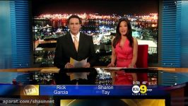 Sharon Tay 20110322 10PM KCAL9 HD Sleeveless top cleavage