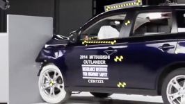 Mitsubishi Outlander small overlap IIHS crash test