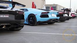 صدای اگزوز 5 تا لامبورگینی Lamborghini Aventadors