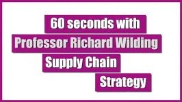 60 seconds with Professor Richard Wilding  Supply Chain Strategy