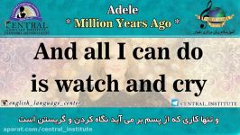 موزیک ویدیو ادل Adele million years ago
