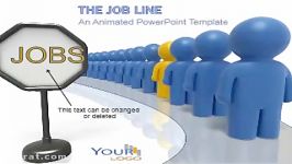 قالب پاورپوینت سه بعدی متحرک job line