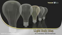 قالب پاورپوینت سه بعدی متحرک lightbulb idea