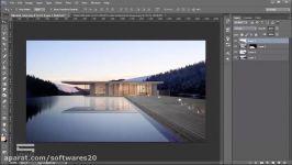 Lake Villa Visualization  Photoshop Architecture