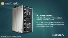 توسعه دهنده های اترنت موگزا  Moxa IEX 408E 2VDSL2