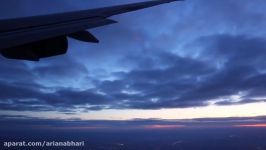 Landing at London Heathrow Airport Sunrise