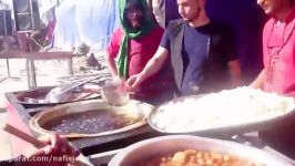 پخت بامیه برای راهیان اربعین حسینیپیاده روی اربعین