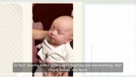 واکنش منقلب کننده نوزاد ناشنوا بعد شنیدن صدای مادرش