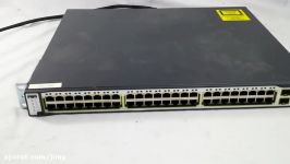 Cisco 3750 PoE 48 Port Switch WS C3750 48PS S TEST