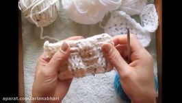 Crochet a blanket pattern .آموزش مدل شطرنجی قلاب