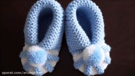 بافت پاپوش نوزاد .....Baby slippers