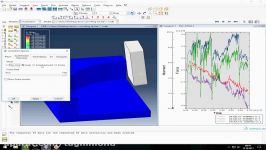 Abaqus CAE 3D Milling Tutorial Up Cut Milling part 2 Force and Temperature Anal