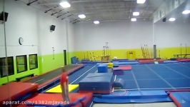 Trampoline Gymanstics Tutorials Front Flip With 1.5 Twists rudy