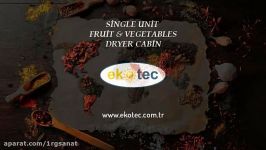 EKOTEC HEAT PUMP FRUIT AND VEGETABLE DRYER SINGLE CABİN