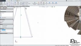 Sketch Step Drill bit in Solidworks