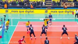 100 Powerful Volleyball Attacks in World League 2017  Final Six