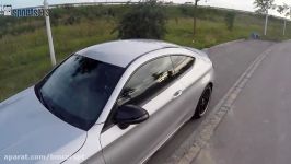 297 kmh POV Mercedes AMG C 63 S Coupé AutobahnTopspeed  AUTO BILD SPORTSCARS