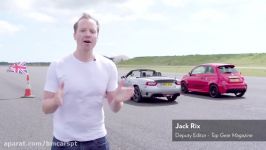 Abarth 595 Comp vs Abarth 125 Spider  Drag Races  Top Gear