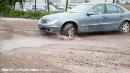 Driving Through Potholes in 4K Slow Motion  See Throug